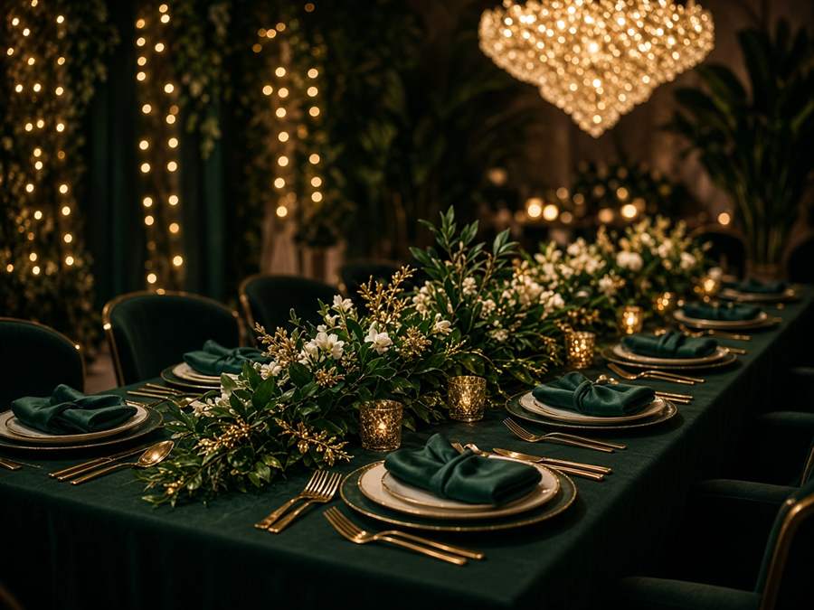 Table dressée pour un dîner privé CuliNauts